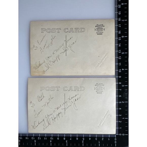 Antique RPPC Postcard Portrait Ephemera Young Woman Graduation Souvenir Cards - Picture 4 of 4